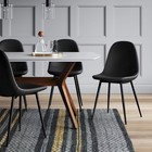2pc Copley Upholstered Dining Chair Midnight Black - Project 62