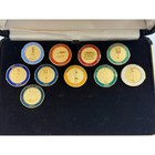 Bell System Telephone Pioneers Of America Pin Set Os Gold Vintage History Pins