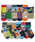 Jefferies Socks Boy Pattern Dinosaur Construction Tools Animal Stripe Bulk 12pk
