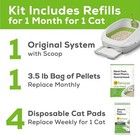 Tidy Cats Hooded Litter Box System  Breeze Hooded System Starter Kit Litter Box