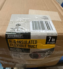 Everbilt R6 Insulated 7  X 25  Flexible Duct  Silver Jacket  Air Tight Core