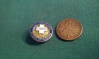 Chicago Post Graduate School Of Nursing Pin Enamel Cross blue Ring On Brass Rare