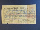Rw20 - 1953 Federal Duck Stamp On Colorado Resident Hunting License