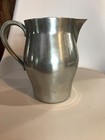 Pewter 8  Tavern Water Pitcher W handle