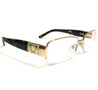 Versace Eyeglasses Frames Mod 1175-b 1002 Brown Gold Clear Crystals 53-17-135