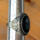 Amazing Rare Ancient Roman Era Authentic Ring With Black Stone Antique Artifact