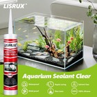 12 Pack Aquarium Silicone Clear Sealant  High Elasticity  Safe For Fish fast    