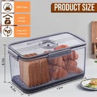 Gifhomfix Bread Box Boxes For Kitchen 12  L X 6 1  W X 6 0  H  Grey