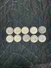 Vintage Silver Dimes Lot  10 Coins      1950   1964 Roosevelt 90  Silver