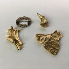 Custom Fashion Jewelry Pins Brooches Set Of 4