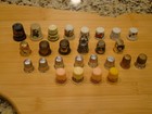 Mixed Lot Of 26 Vintage Thimble Collection -porcelain  Souvenir  Metal  Plastic