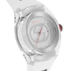 Gucci Women s Sync L Silver Dial Rubber Strap Watch - Ya137302   670 Msrp 