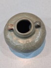 Chinese Longquan Celadon Jarlet With Incised Floral Design  Yuan ming