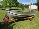      1972 Sears 14  Aluminum Fishing Boat     Complete Package Mercury 9 8 Trailer