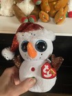 Ty Beanie Boos Nwt Christmas Lot Snowman Gingerbread Dogs Reindeer Unicorns