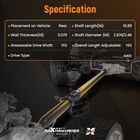 Rear Drive Shaft Assembly For Chrysler 300 Dodge Charger 2015-2019 Awd 976986