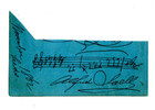 Giovanni Bottesini Signed Clip   Alfred Ja  l Amqs 1862   Autographed Composers