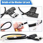 W11307244 w10682535 Ap6832601 New For Maytag Washer Lid Lock Switch Durable