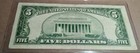 Us Currency  5 Fine  Very Fine Silver Certificate Large Blue Seal Series 1953 A