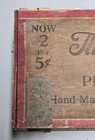 Vintage 5 Cent Nra Thompson s  Wooden Cigar  Original 
