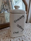 Vintage Ceramic Hand Painted Tea Bag Dispenser