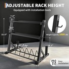 1000lb Capacity 3 Tier Dumbbell Rack Weight Adjustable Home Gym Storage Stand