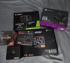 Gaming Pc Parts   1660 Ti   B450 A Pro Max   650w Psu   Ryzen 3600x   16 Gb Ram 