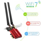 Wifi 7 Pcie Desktop Adapter Be5400 Tri-band Bt 5 3 Wireless Card For Intel Amd