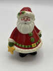 Fitz   Floyd Holiday Folk Santa   Snowman Christmas Salt   Pepper Shakers