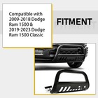 Bull Bar Front Bumper Grille Guard Protector W skid Plate Dodge Ram 1500