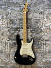 2009 Fender American Standard Stratocaster Hss -  Black W  Ohsc   Case Candy
