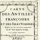 Map Of French Vintage Caribbean West Indies Circa 1718 Barbados Martinique