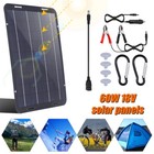 60w Solar Panel 12v Trickle Charger Battery Charger Kit Maintainer Boat Car Rv