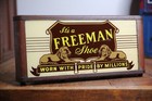 Vintage Lighted Neon Sign Freeman Shoe Advertising Lion Antique Store Display