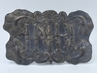 Antique Mexican Solid Silver Repousse Inri Upper Cross Plate 1800s