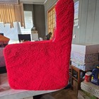 Vintage Elmo Red Plush Foam Chair Kids Furniture Henson Sesame Street Playroom