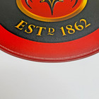 Bacardi Rum Bar Round Mat - Server Station - Red Black Bat - Man Cave 13 