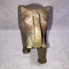 Hand Carved Stone Elephant Sculpture Various Colors Heavy Made In India 5 5 X 5