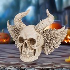 Halloween Cool Skeleton Figurines Halloween Skull Table Decor Resin Admired
