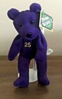 Salvino s Bamm Beano s Mark Mcgwire  25 Purple Baseball Bean Bear Issued 1998