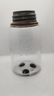 Antique Dead Clear Midget Pint Tudor Rose Mason s Patent Fruit Jar