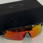 Oakley Radar Ev Path Sunglasses 9275-01 Graphene Clear Frame   Red Lenses