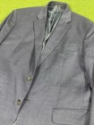 Awearness Kenneth Cole Mens Navy Blue Blazer Sport Coat 2 Button Fully Lined