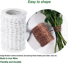 165ft Bind Wire Wrap Twine Colorful Paper Vine  2mm Raffia Paper Ribbon With Wir