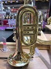 Premium C Key Cornet 0 465  Bore  Lacquered Brass With Case And Mouthpiece