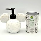 Disney Mickey Head Icon White Debossed Impressed Soap Lotion Pump Dispenser New