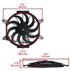 For Polaris Sportsman 500 Ho Efi Radiator Cooling Fan Motor New 2004-2011