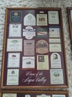 Vintage Wines Of The Napa Valley Wine Label Series 1-4 Collector Framed Posters