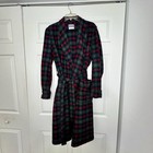 Vintage Pendleton Wool Robe Maclennan Tartan Plaid Red Grandpacore Size M