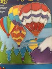 Makit   Bakit Stained Glass Metal Balloons In Flight 50460 Vintage 1985